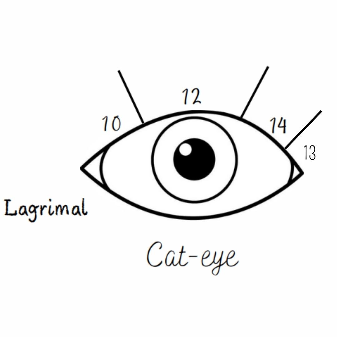 Mapping de pestañas ojo de gato