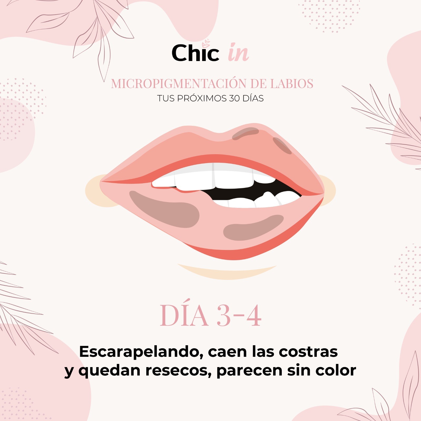 labios con costras después de la micropigmentación