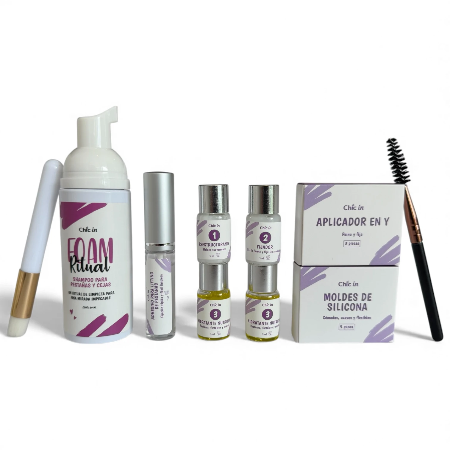 Set Essential Lift: Kit para lifting de pestañas + lash shampoo - Imagen 2